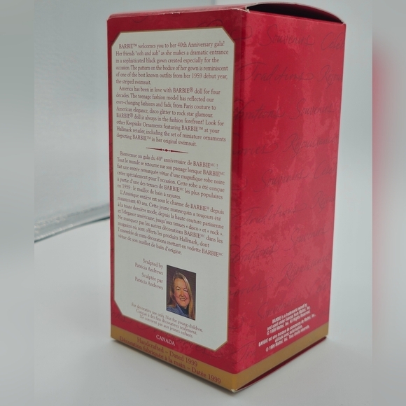 Vintage 1999 Hallmark Keepsake 40th Anniversary Barbie Ornament - Picture 2 of 5